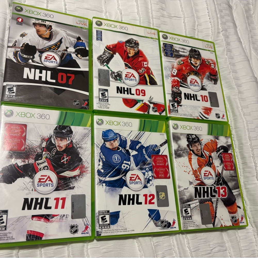 XBOX 360 NHL Games Collection